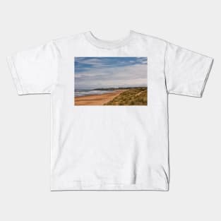 Springtime on the beach at Seaton Sluice Kids T-Shirt